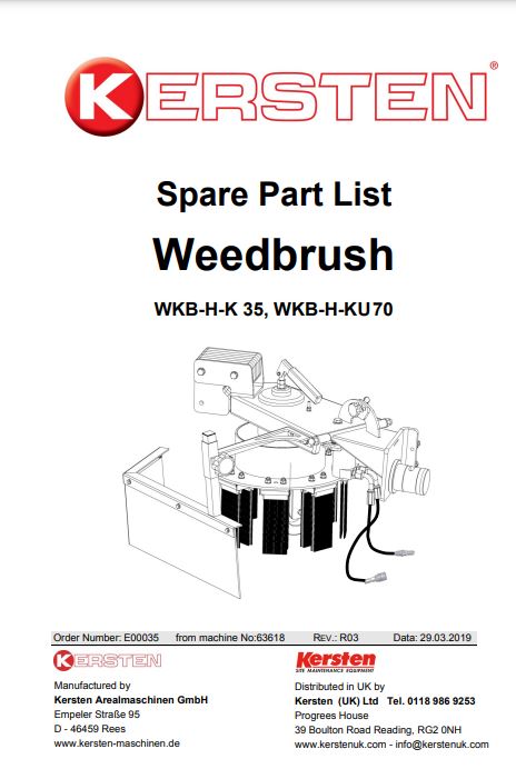 Spare Part List Weedbrush WKB-H-K 35, WKB-H-KU 70 ...